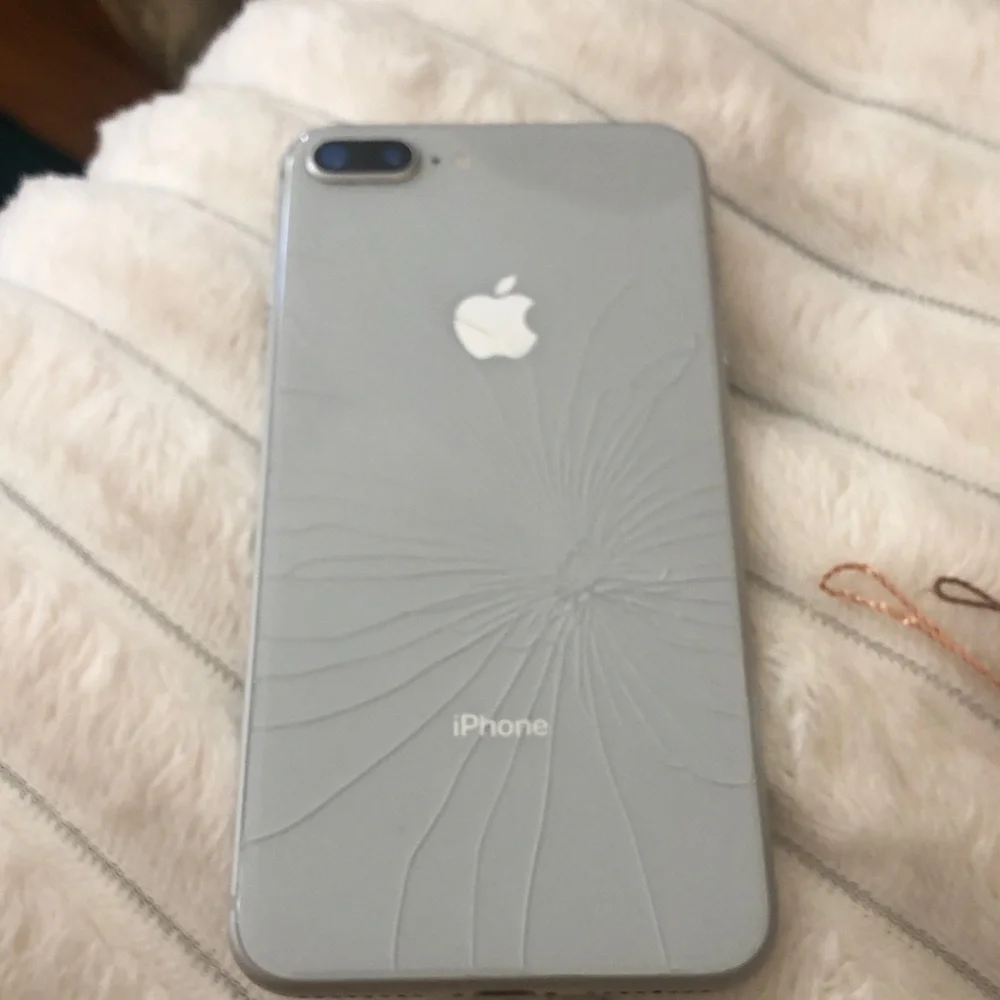Apple iPhone White Front with Silver Trim